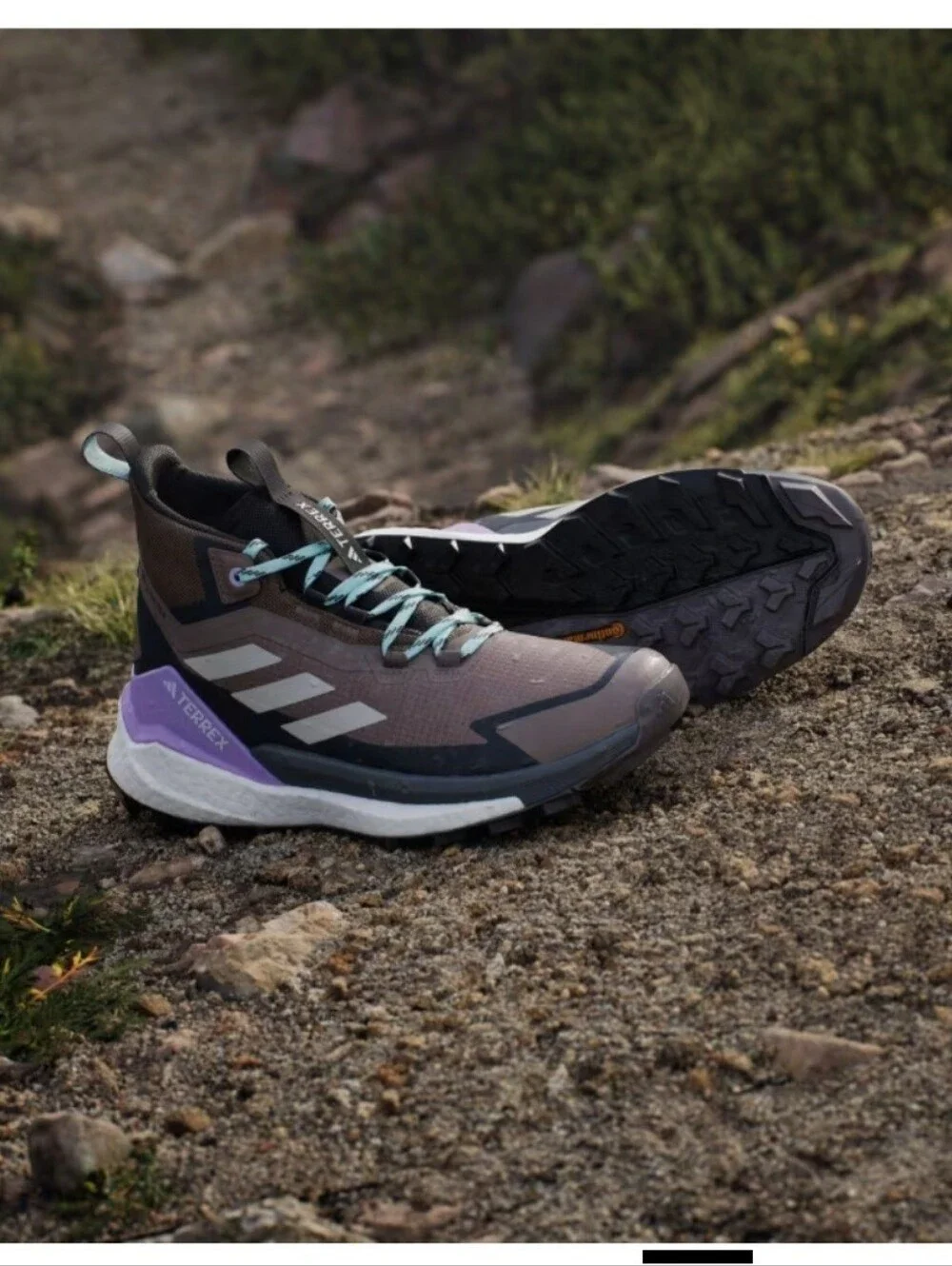 Terrex Free Hiker 2.0 Trace Brown Beige Carbon Gore-Tex Hiking Shoes size‎ 11